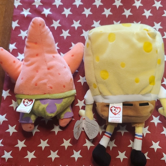 SpongeBob and Patrick Ty beanie babies - Picture 6 of 6